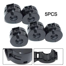 Noise Reduction Filter Clip for Audio Power Cable with 5 Ferrite Cores RingOn