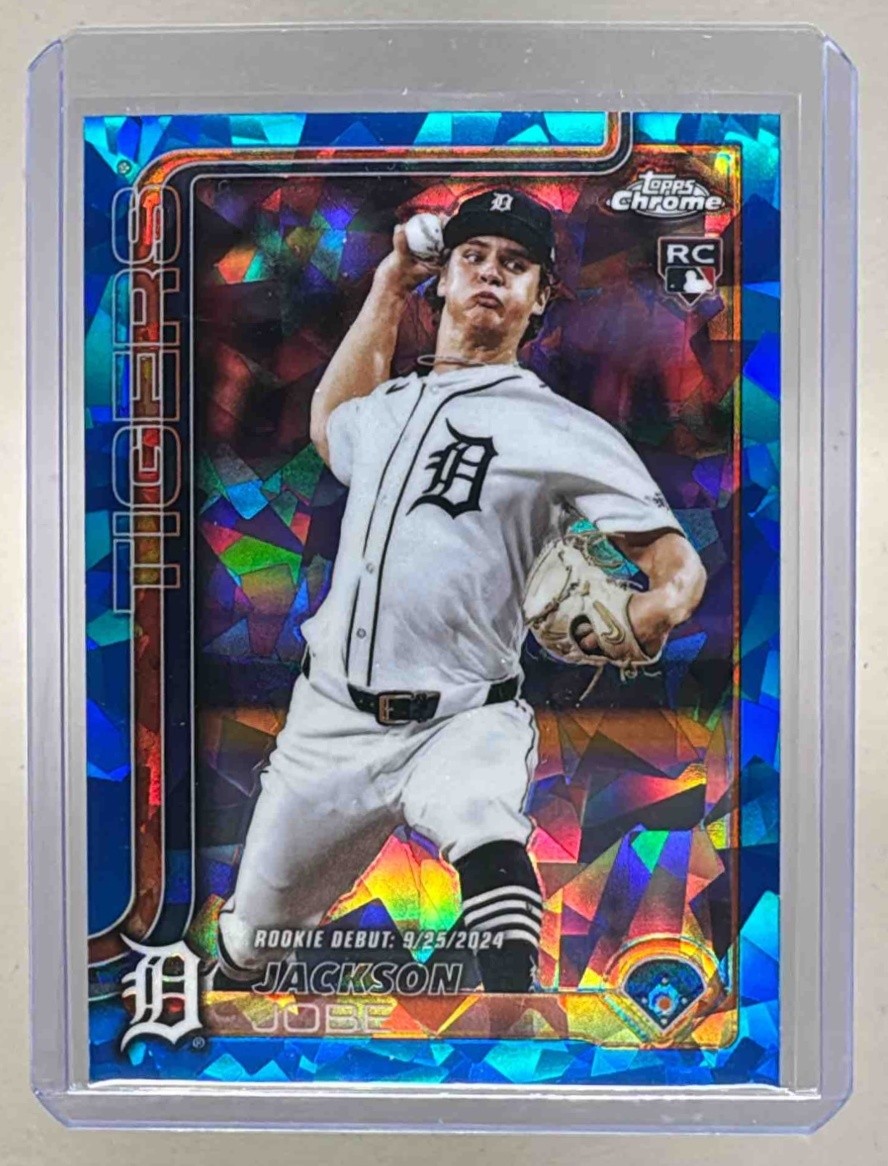 Jackson Jobe 2025 Topps Chrome Update Sapphire #USC48 Rookie RC