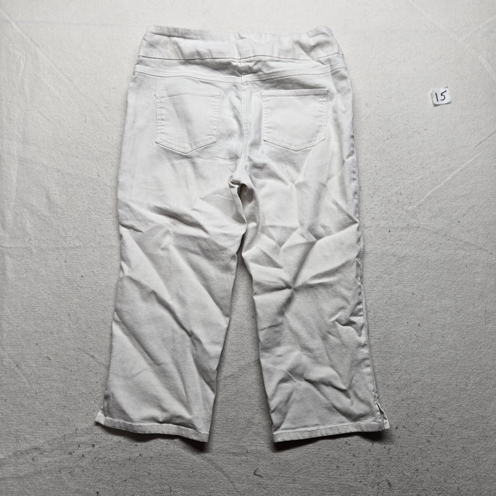 Ruby Rd. Favorites Solid White Pants Stretch Wais… - image 8