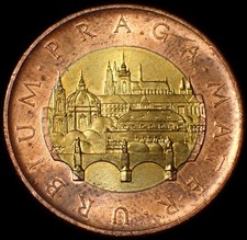 Czech Republic 50 Korun 2016 Praga Bimetallic Coin WCA B306