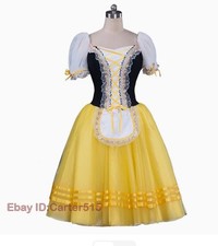 Adult Professional Long Ballet Dress Romantic Tutu Dance Performance Costumes