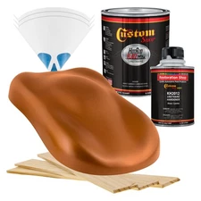 HOT ROD FLATZ Atomic Orange Pearl Quart Kit URETHANE Flat Auto Car Paint Kit