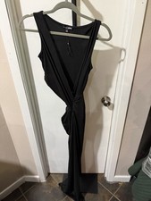 Fashion Nova Black Cutout Maxi Dress Small