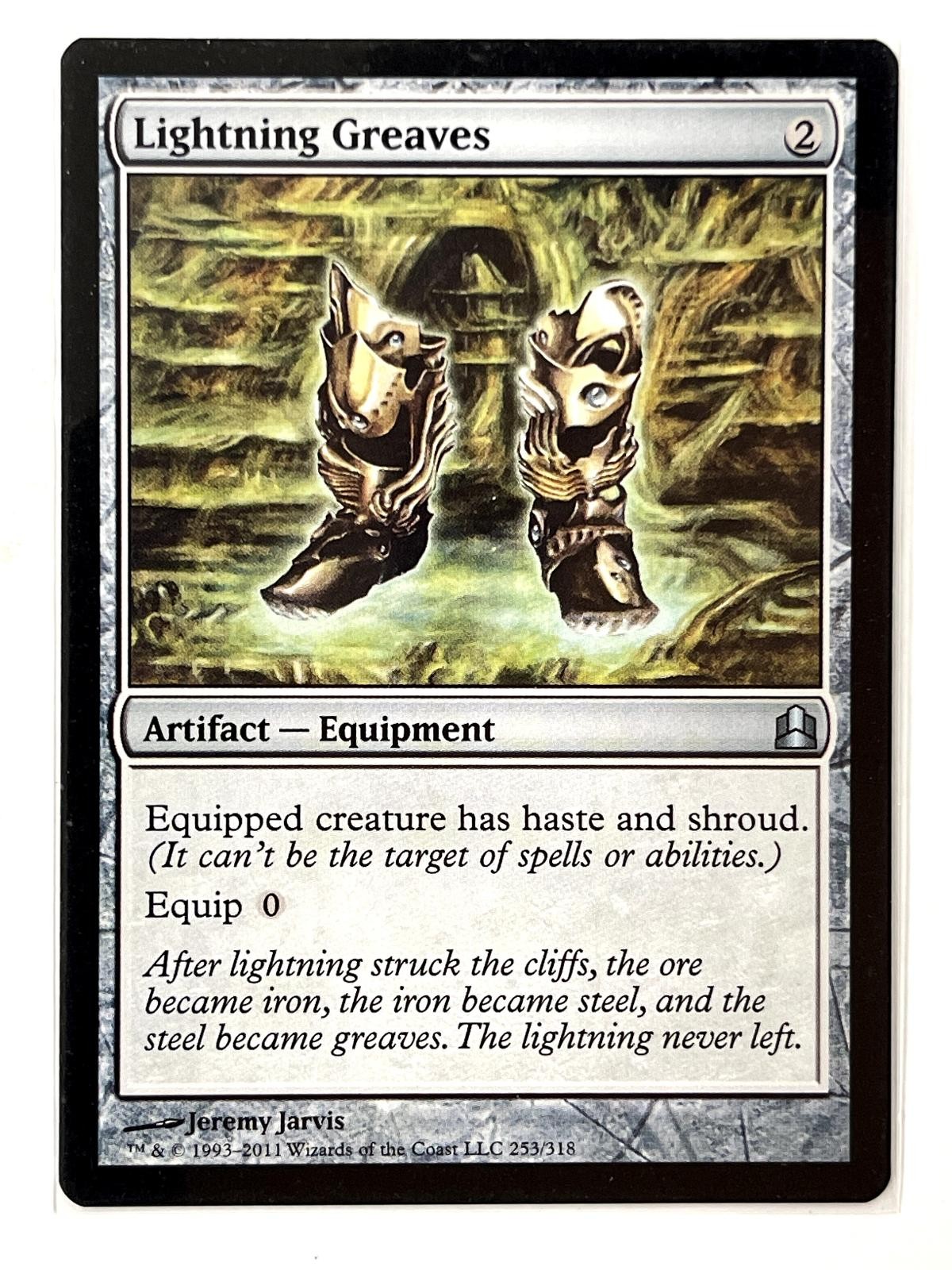 Lightning Greaves 253 Uncommon Commander Magic: The Gathering NM