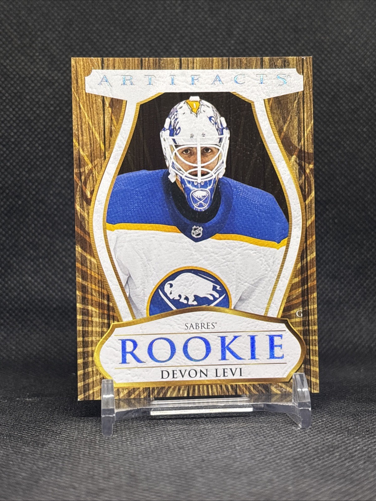 2023-24 Upper Deck Artifacts Wood #193 Devon Levi Rookie RC Buffalo Sabres
