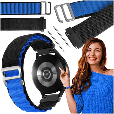 Armband für Xiaomi Amazfit BIP S Lite Smartwatch, schwarz-blaues Armband, 20 mm