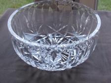 Lovely Waterford  Crystal  8"  Fruit / Salad Serving  Bowl  - Stamped  - Ex Cond