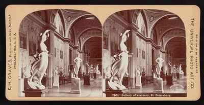Photo:Gallery of statuary, St. Petersburg 1900