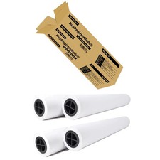 24’’ x 150’ Plotter Paper (New and Premium 4 Rolls) 20 lb Uncoated 96 Bright ...