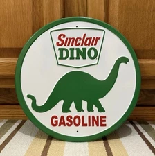 Sinclair Dino Gasoline Metal Sign Garage Parts Tools Vintage Style Wall Decor
