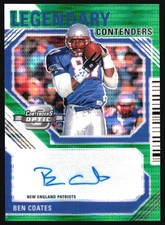2024 Panini Contenders Optic Legendary BEN COATES Green Pulsar Auto /30