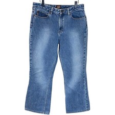 Vintage Y2K Bongo Jeans Size 13 Made in Mexico Bootcut Hemmed 100 Cotton