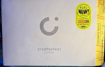 Cryptosteel Capsule Metal Backup - Seed 24 SOLO Security NEXT GEN | Secure 24-