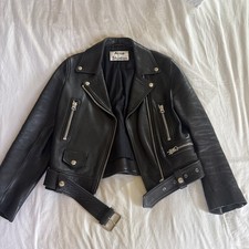 Acne Studios Biker Leather Jacket Size 36