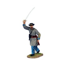 First Legion ACW Mass Battle MB001 Confederate Captain Advancing w/ Sword New
