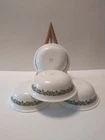 4 Vintage Corelle Spring Blossom/Crazy Daisy 6.25” Cereal/Soup Bowls