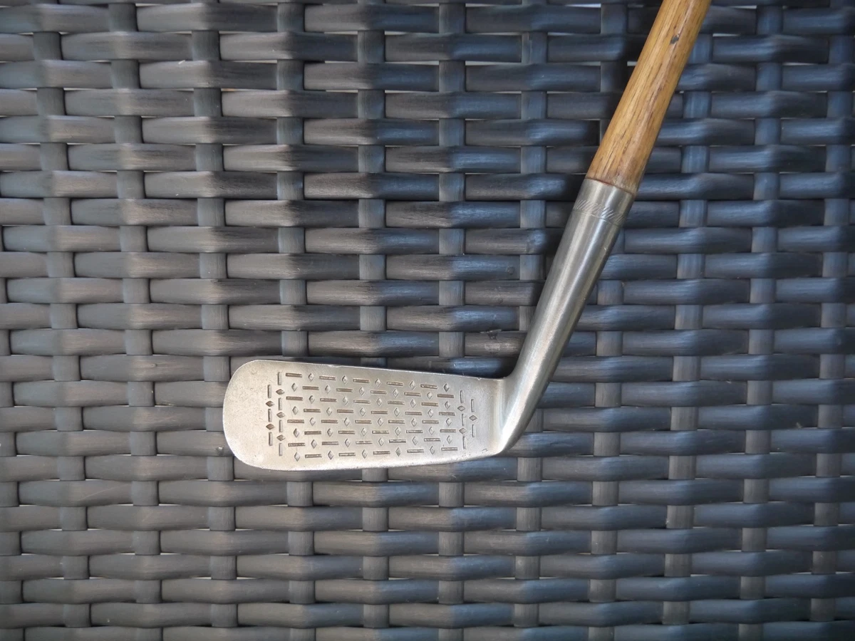 Putter Kroydon S08 Vintage Manche En Bois – 34,5 Pouces – Poignée Cuir Unique