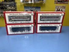 Intermountain Railway Burlington Locomotive& Car Shells & 2 Unit Drives Untested