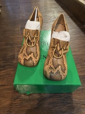 Scarpe décolleté Bottega Veneta modello pelle pitonata donna tacco donna 6 US 36 EU