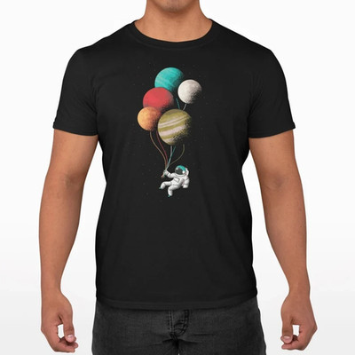 Astronaut T-shirt Mann Lustig Grafik Herren T-Shirt