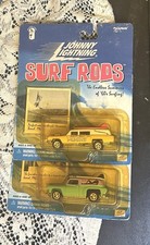 2 Johnny Lightning Surf Rods-chase 54 Chevy Panel Waimea Mamassanta Monica- Mip