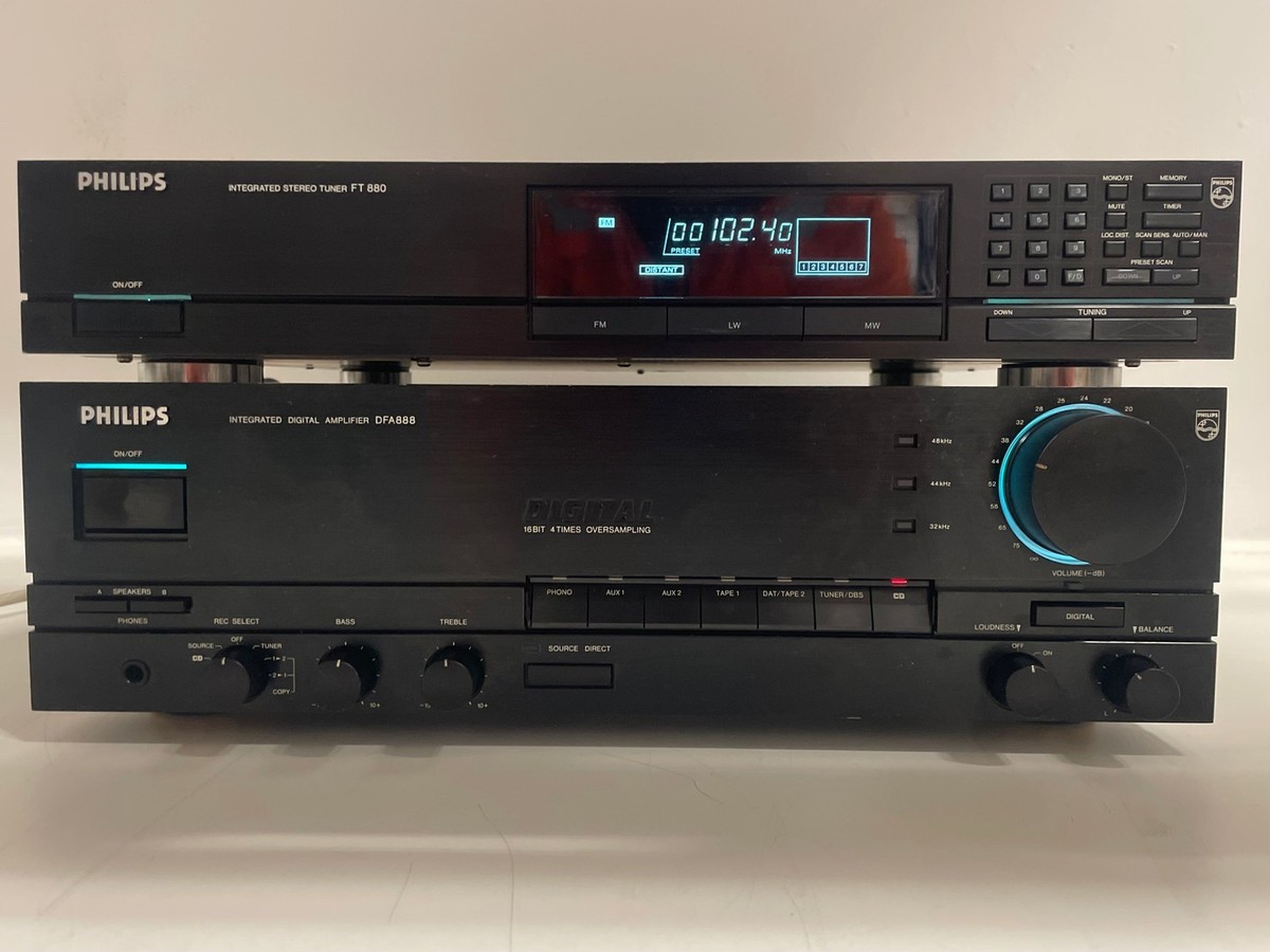 Philips - FT880 / DFA88 - Amplifier + Tuner Set | eBay