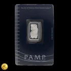 PAMP Suisse Lady Fortuna 2.5g .999 Fine Silver Bar In Assay -E440