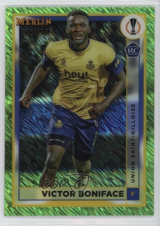 2022-23 Topps Merlin UEFA Club Competitions /350 Victor Boniface #142 Rookie RC
