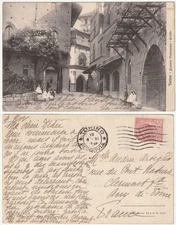 TURIN - MEDIEVAL CASTLE COURTYARD - TRAVEL -10624-