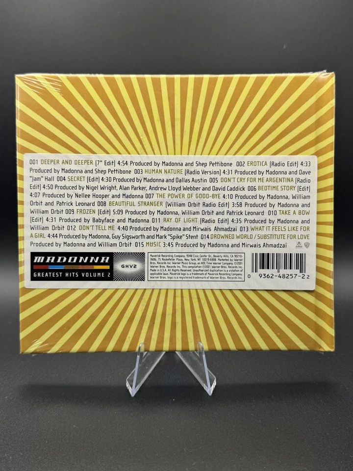 MADONNA * GHV2 * US SPECIAL LIMITED EDITION 15 TRK CD * NEW & SEALED! - Image 2 of 2