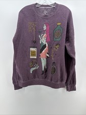 Disney Nightmare Before Christmas Sally Potions Women  s L Oversized Sweatshirt