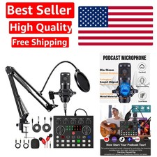 FIFINE K688 Podcast Microphone Kit, USB/XLR Dynamic Microphone for PC/XLR Mixer
