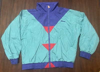 Ellesse Windbreaker Jacket Vintage Small Multicolor Track