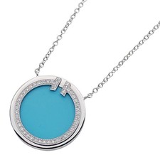 Tiffany & Co. Necklace for women, 750WG, T, diamond and turquoise ... GZl19ivy
