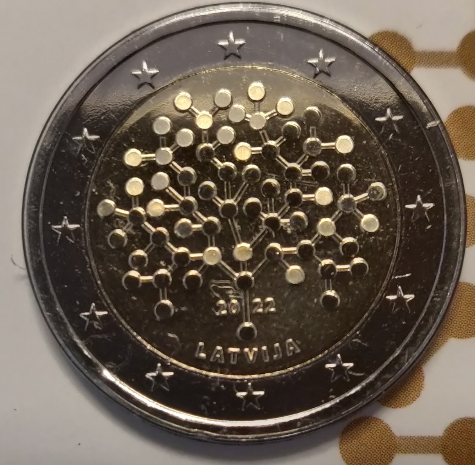 2 euro Lettonie 2022 - Banque de Lettonie - BU FDC