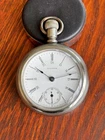 1908 Waltham 18 Size 15J Sterling Grade Silveroid Case 24 Hr Dial Runs Great!