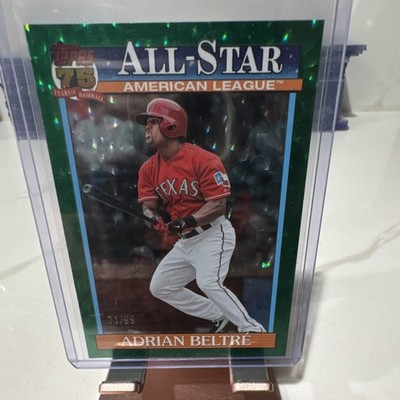 2026 Topps Adrian Beltre All-Star Green Foil 71/99 Rangers HOF