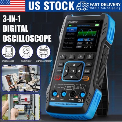 FNIRSI 2C23T Upgrade Handheld Digital Oscilloscope Multimeter Signal Generator