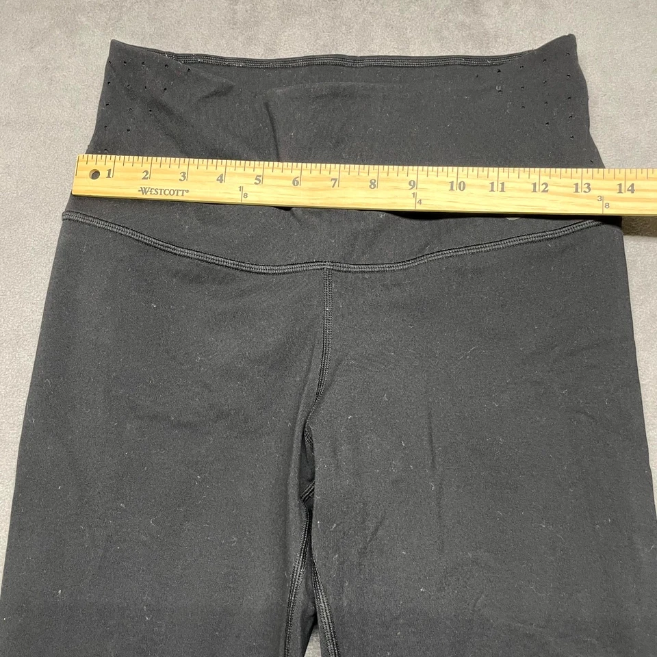 Nike Dri Fit Zenvy Leggings Womens Large Black Logo Mid Rise Skinny Leg Gym - Image 4 of 4