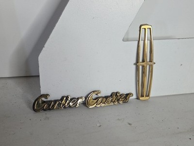Lincoln Town car Cartier  Gold badge emblem decal 3x 