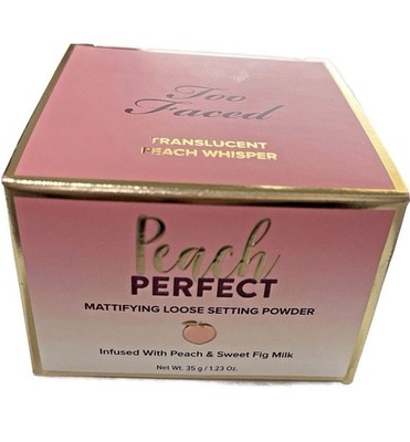 Too Faced Peach Perfect Mattifying Loose Setting Powder Net Wt 35g/1.23 oz