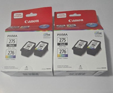 2X Genuine Canon 275/276 B/C Ink Cartridges-For TS4722 3522 3722 FREE SHIPPING