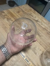 6 inch diameter hand blown bubble glass sphere with attachment hole