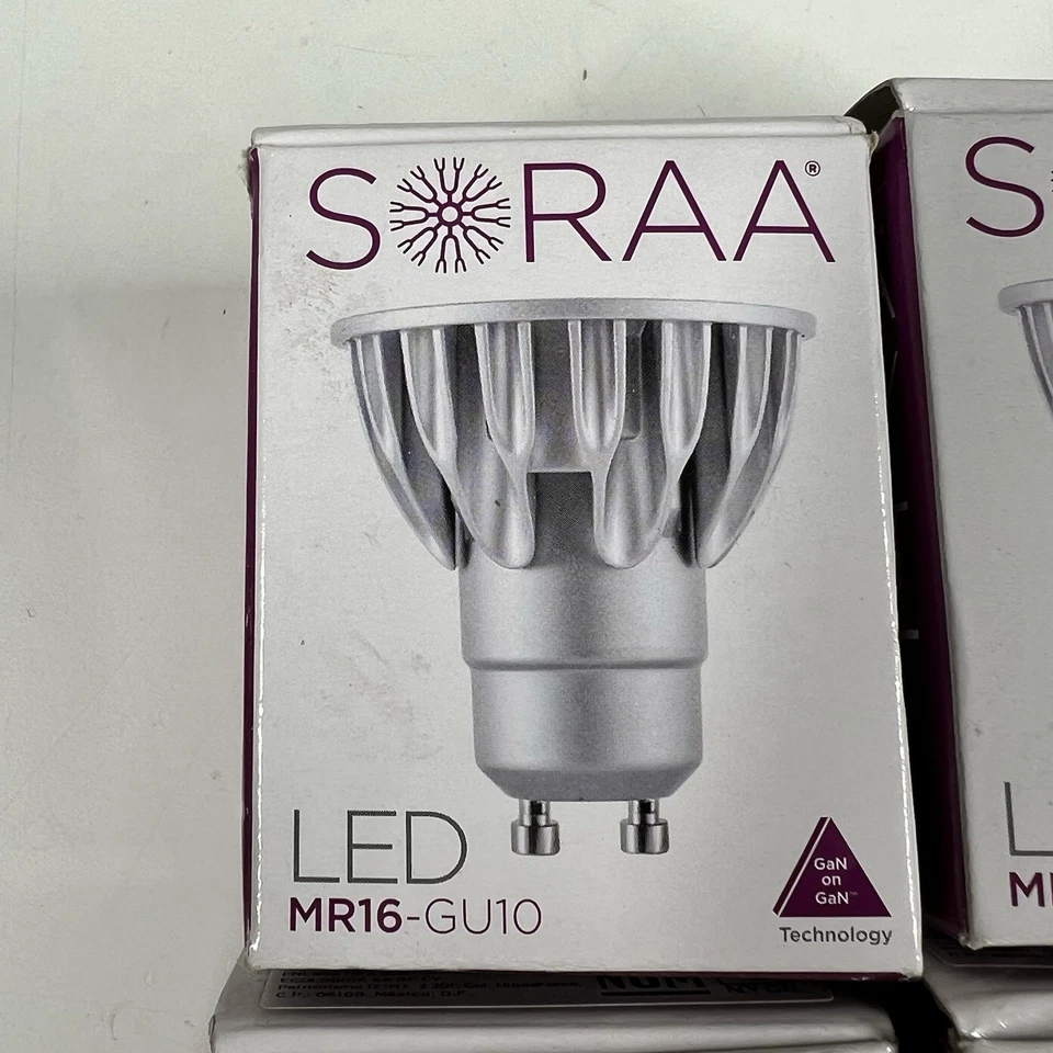 (8) SORAA VIVID MR16 GU10 LED Lamp Light Bulb 2700K 25NFL 7.5W 0.1A 120V 95CRI - Image 2 of 4