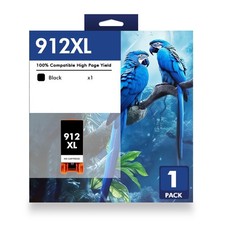 BK Ink Cartridge 912XL Fits For HP OfficeJet 8010 8012 8013 8014 8015 8017 8022