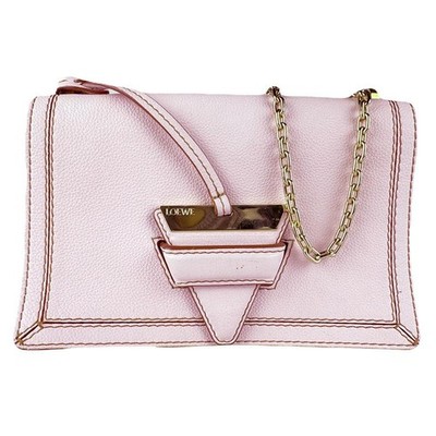 LOEWE Bag: Barcelona Soft Bag Light Pink W24H17D7cm w/strap;--