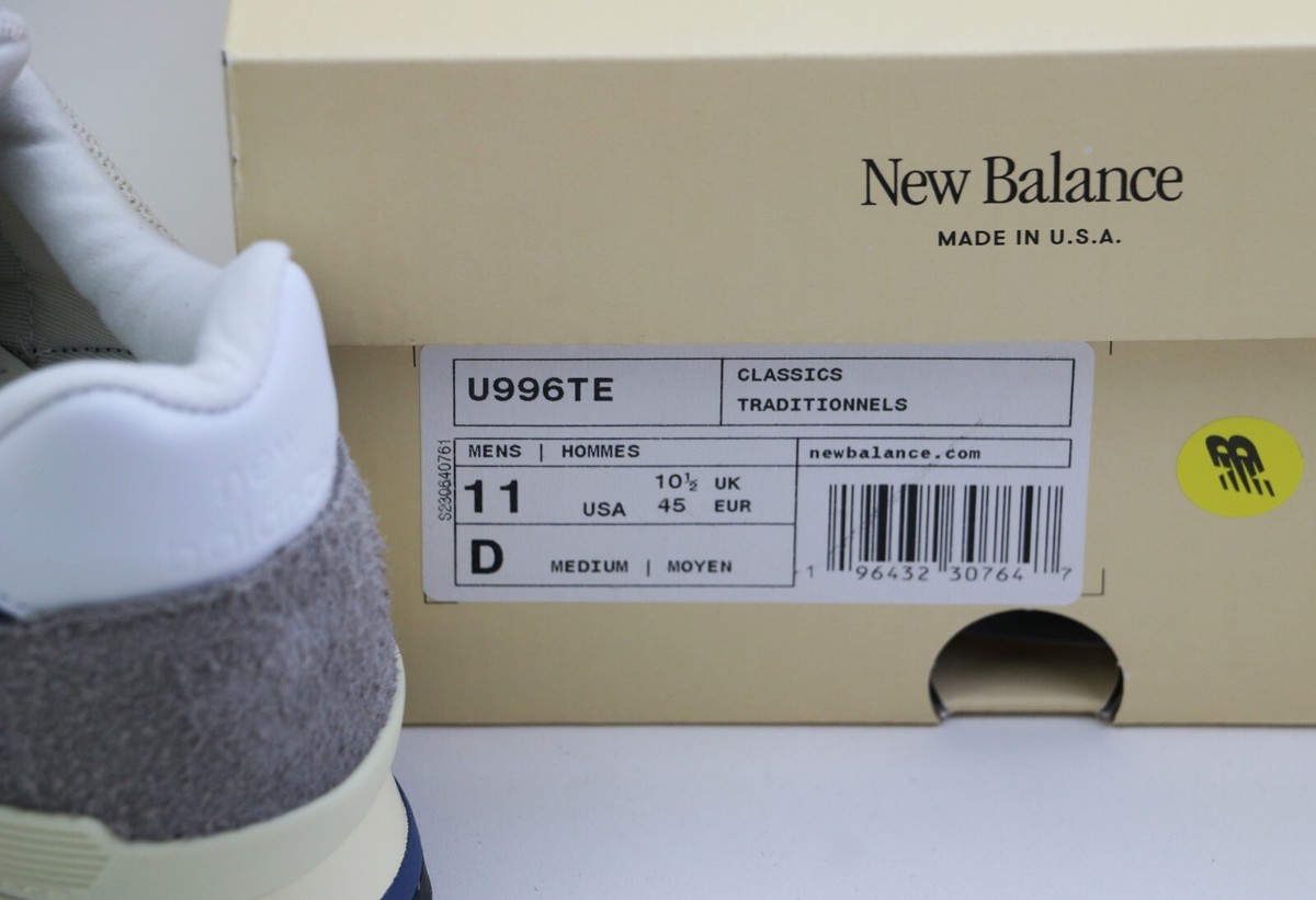 New Balance 996 Men's Shoes Made in USA Grey Day U996TE New Balance 996 Men's Shoes Made in USA Grey Day U996TE