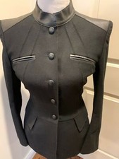 Nwot Philosophy Di Alberta Ferretti Black Wool Blend Jacket Sz It 42/us 6