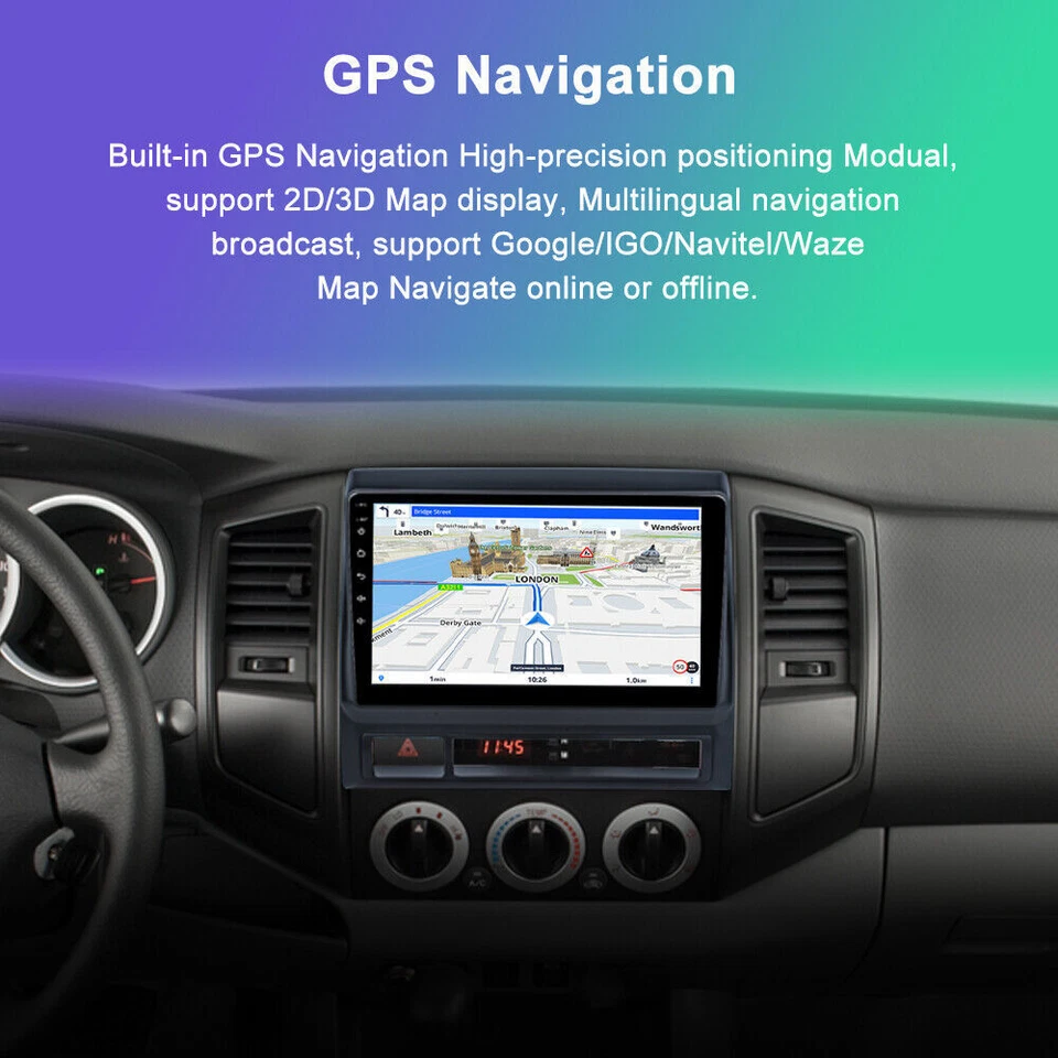 For TOYOTA TACOMA 2005-2015 Apple CarPlay Android 14.0 Car Stereo Radio GPS WiFi - Image 4 of 4