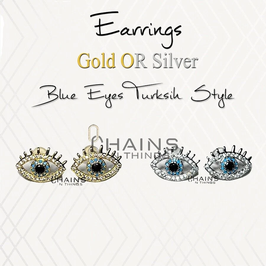 Espiga De Chapado en Plata Pendientes de moda de la Suerte